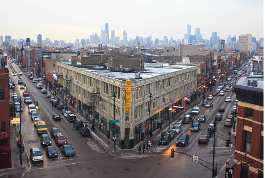 Flat iron building chicago