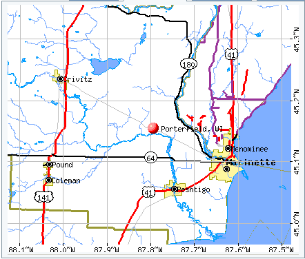 porterfield map