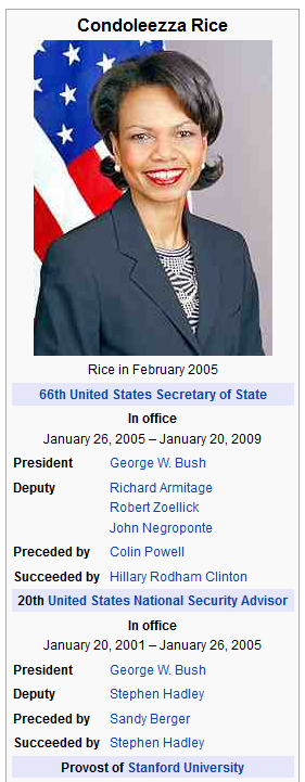 rice secretary of state